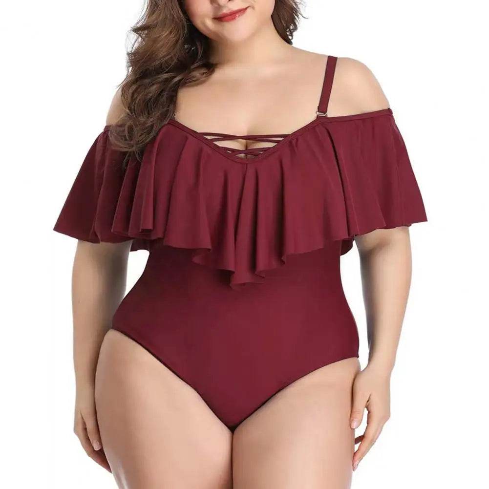 Buy Center High Waist Padded Monokini - Quick Drying Women Swimsuit - Buy Center UK