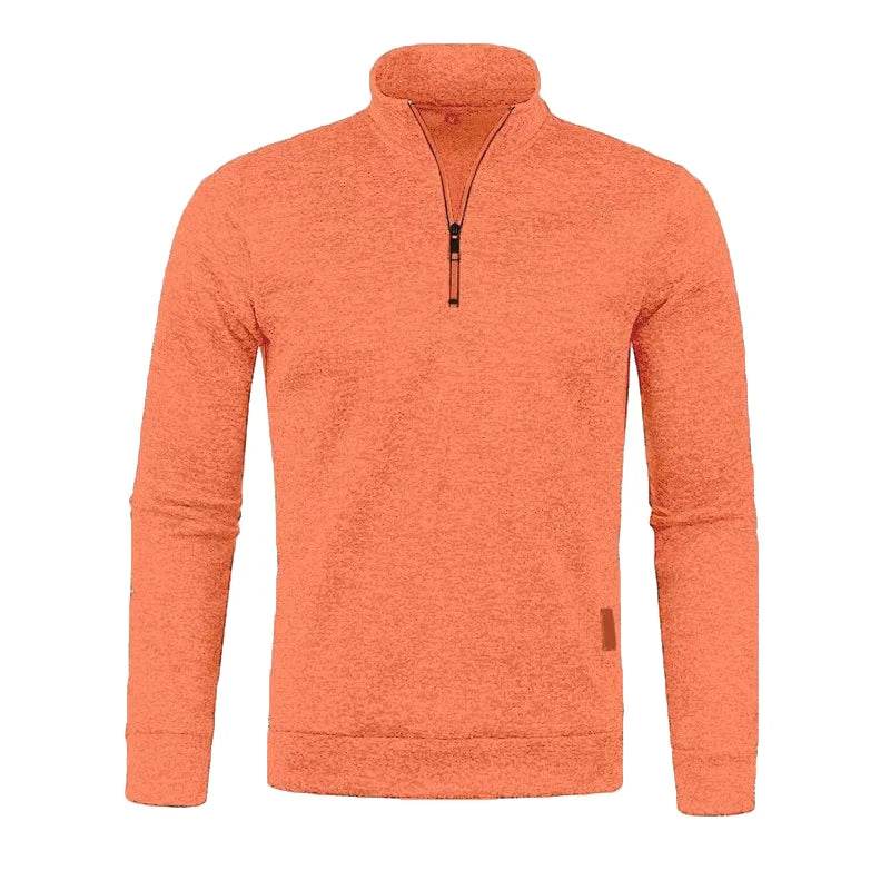 Buy Center Men's Half Zipper Pullover - Stylish Turtleneck Sweatshirt - Buy Center UK