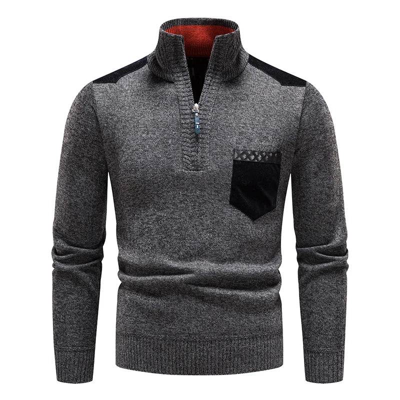 Buy Center Men's Fleece Sweater - Half-Zip Autumn Winter Style - Buy Center UK