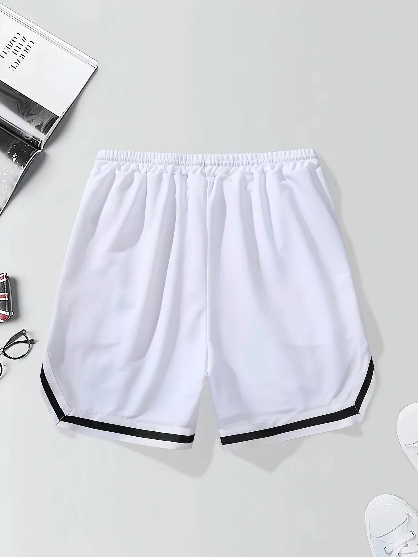 LOS ANGELES Print Men's Casual Shorts - Loose Fit & Drawstring Design - Buy Center UK