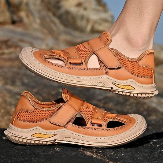 Buy Center Genuine Leather Men's Sandals - Casual Outdoor Footwear - Buy Center UK