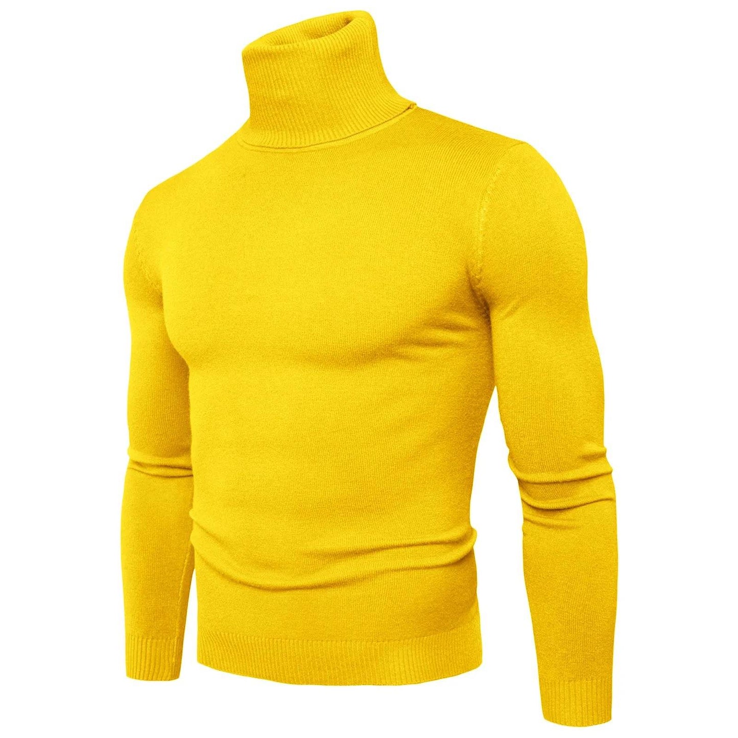Buy Center Men's Black Turtleneck Sweater - Warm Slim Fit Autumn Top - Buy Center UK