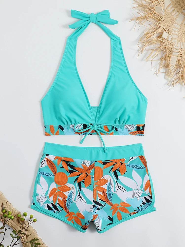 2025 Halter Bikini Set - High Waist Women's Swimsuit for Beach - Buy Center UK
