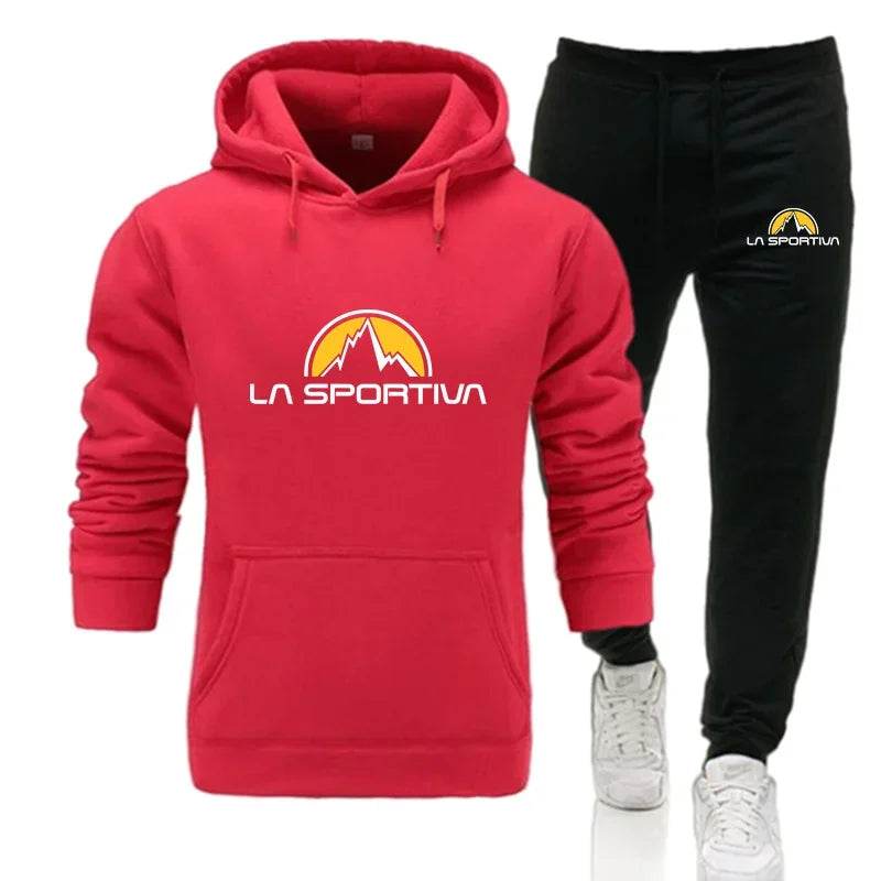 La Sportiva Men's Hooded Pullover & Sweatpants Casual Tracksuit - Buy Center UK