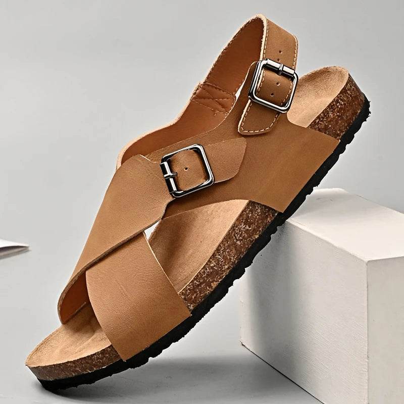 Buy Center Men's Leather Sandals - Outdoor Sports & Beach Shoes - Buy Center UK