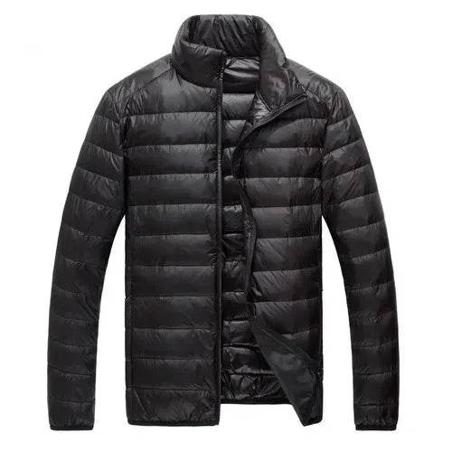 Buy Center Slim Fit Down Jacket - Lightweight Solid Color for Men - Buy Center UK