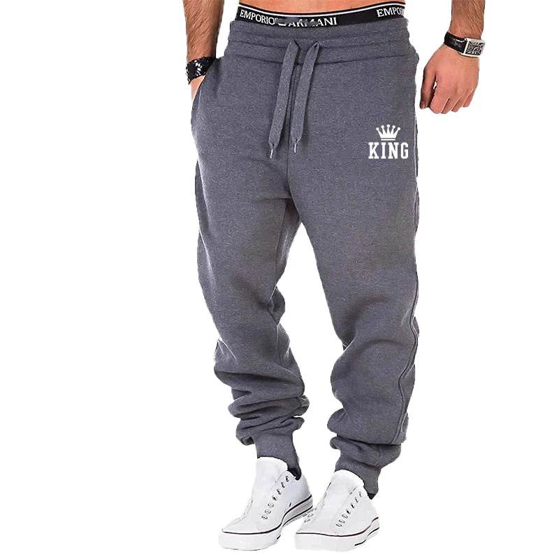 Buy Center Men's Casual Sports Pants - Elastic Waist Jogger Grey - Buy Center UK