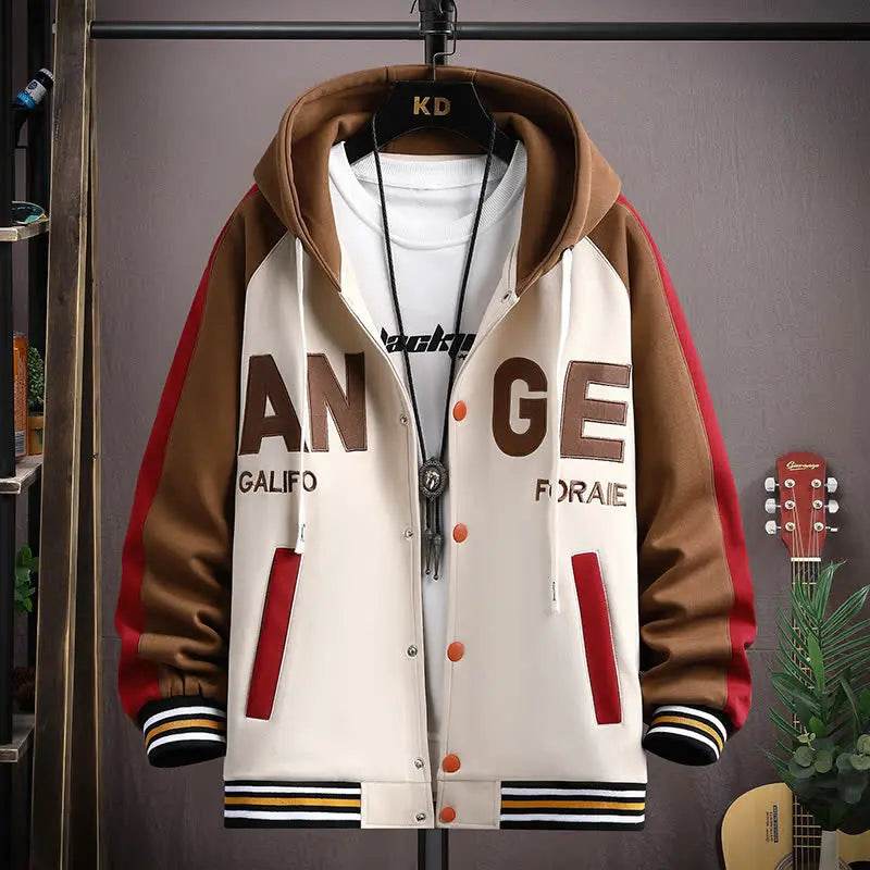 2023 Korean Men's Spring Jackets - Casual Hooded Streetwear Coats - Buy Center UK
