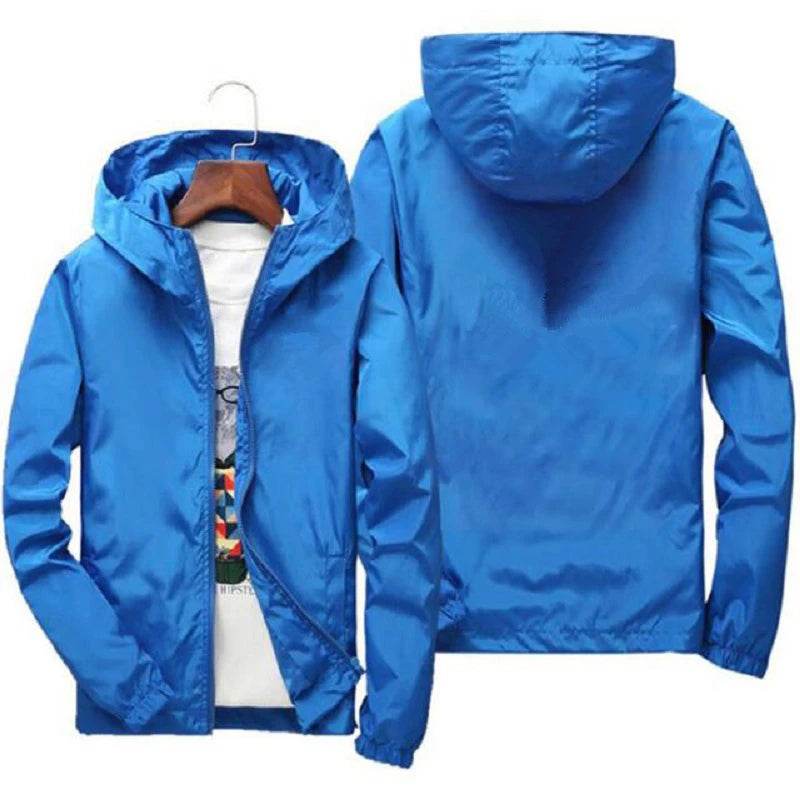 Martini Racing Men's Windbreaker Jacket - Lightweight, Zippered, Hooded - Buy Center UK