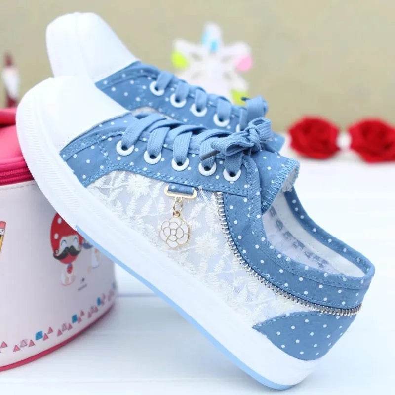 Buy Center Summer Girls Casual Shoes - Breathable Canvas Sneakers - Buy Center UK