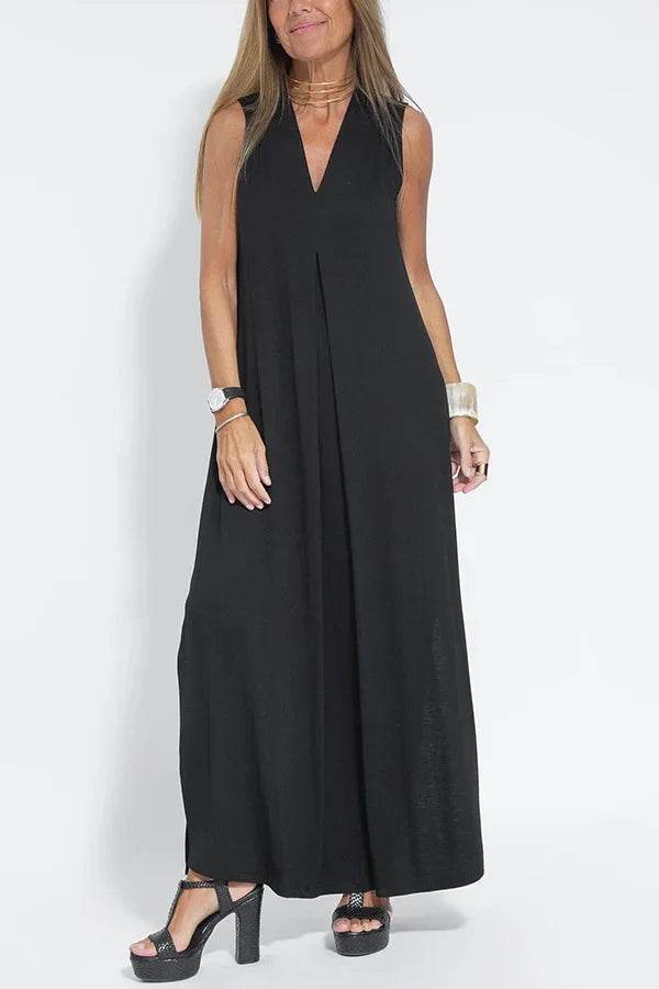 Elegant V-Neck Pullover Dress - 2025 Beach Resort Two-Piece Set - Buy Center UK