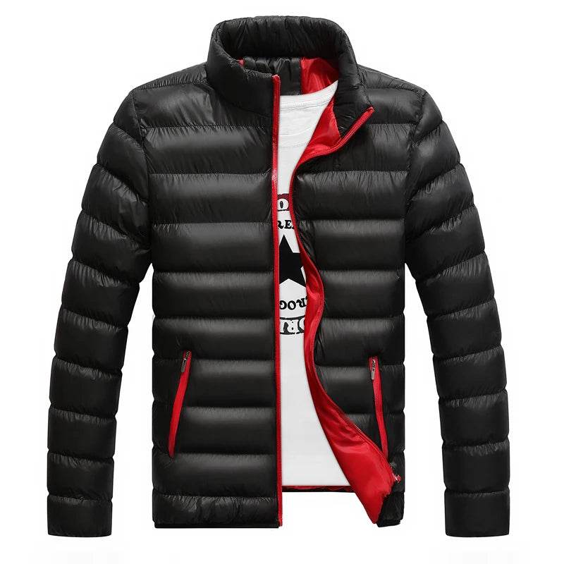 Buy Center Men's White Duck Down Jacket - Warm, Slim Fit Puffer Coat - Buy Center UK