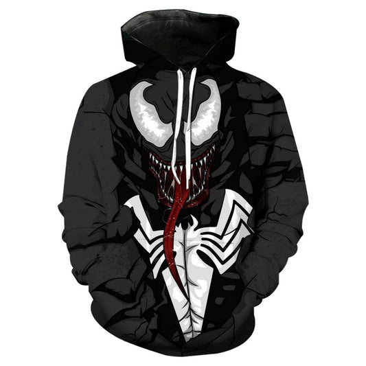 Marvel Venom 3D Printed Hoodie - Stylish Casual Men's Sweatshirt - Buy Center UK