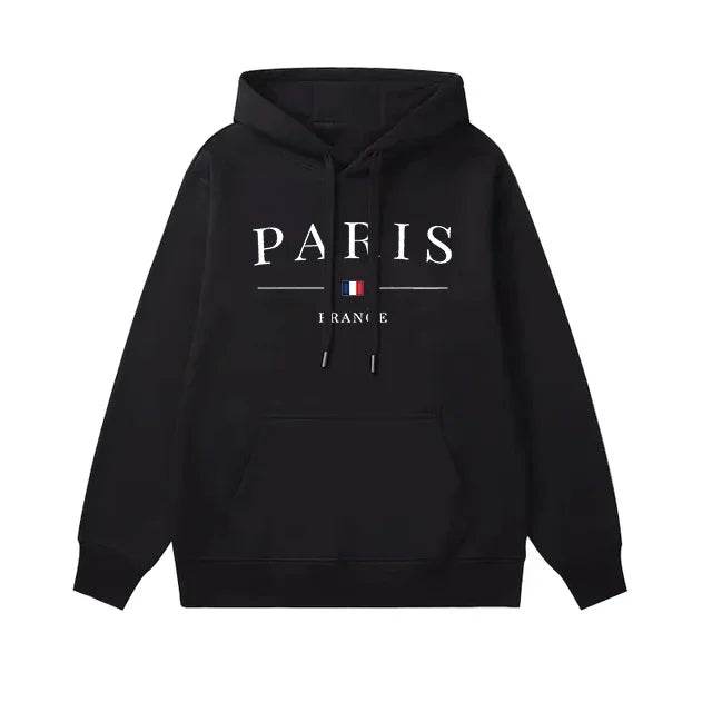 Buy Center Men's Hoodie Set - Paris Print Sweatshirt & Jogger Pants - Buy Center UK