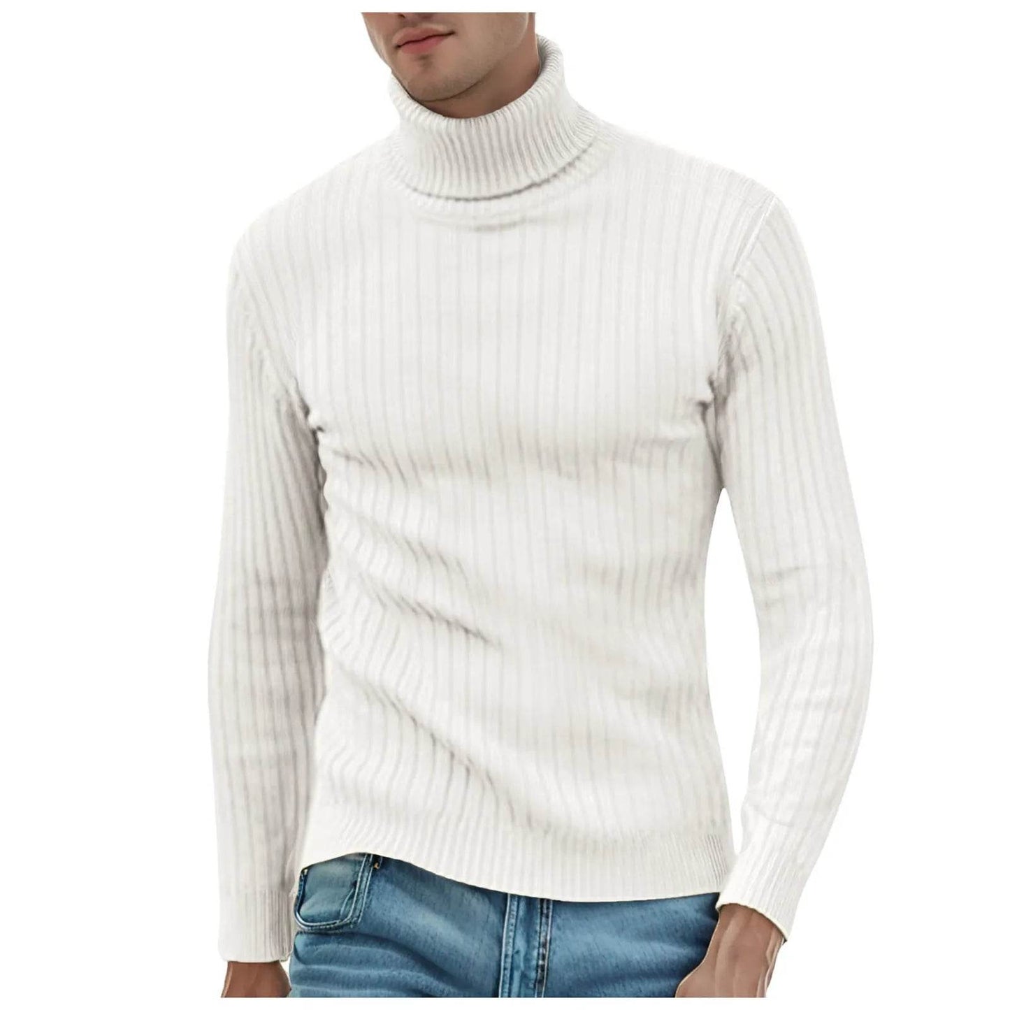 Buy Center Men's Winter Turtleneck Sweater - Warm & Stylish Knit - Buy Center UK