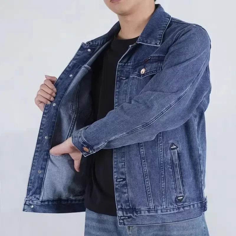 Buy Center Men's Multi-Pocket Denim Jacket - Casual Trendy Workwear - Buy Center UK