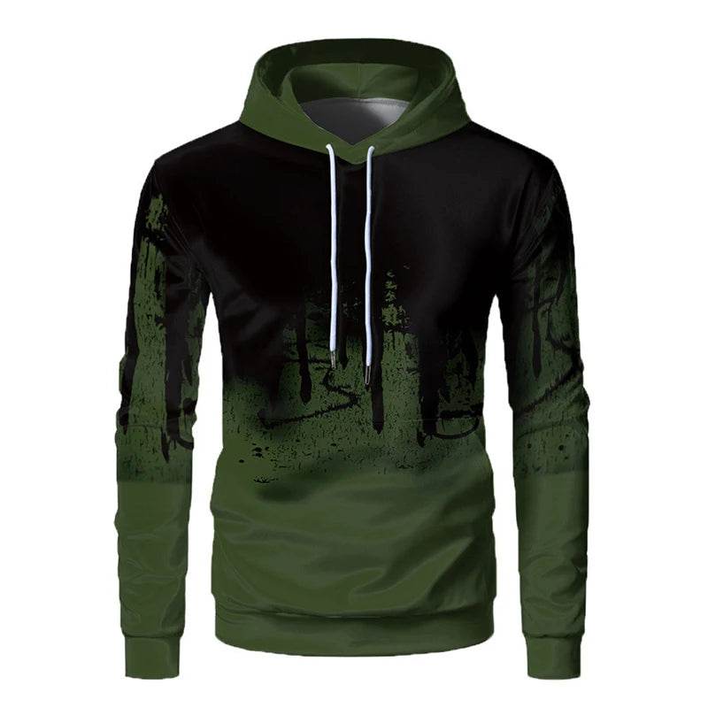 Buy Center Men's 3D Printed Hooded Sweater - Casual Fashion Top - Buy Center UK