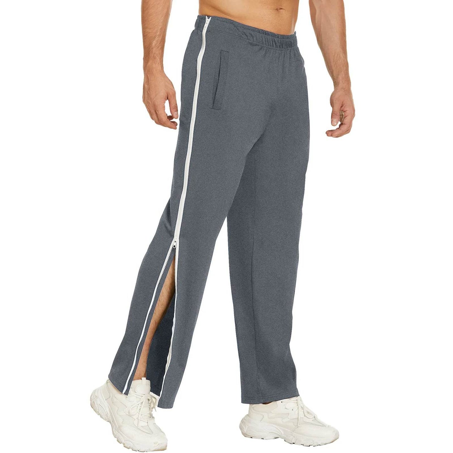 Buy Center Men’s Athletic Pants - Elastic Waist & Zip-Up Design - Buy Center UK