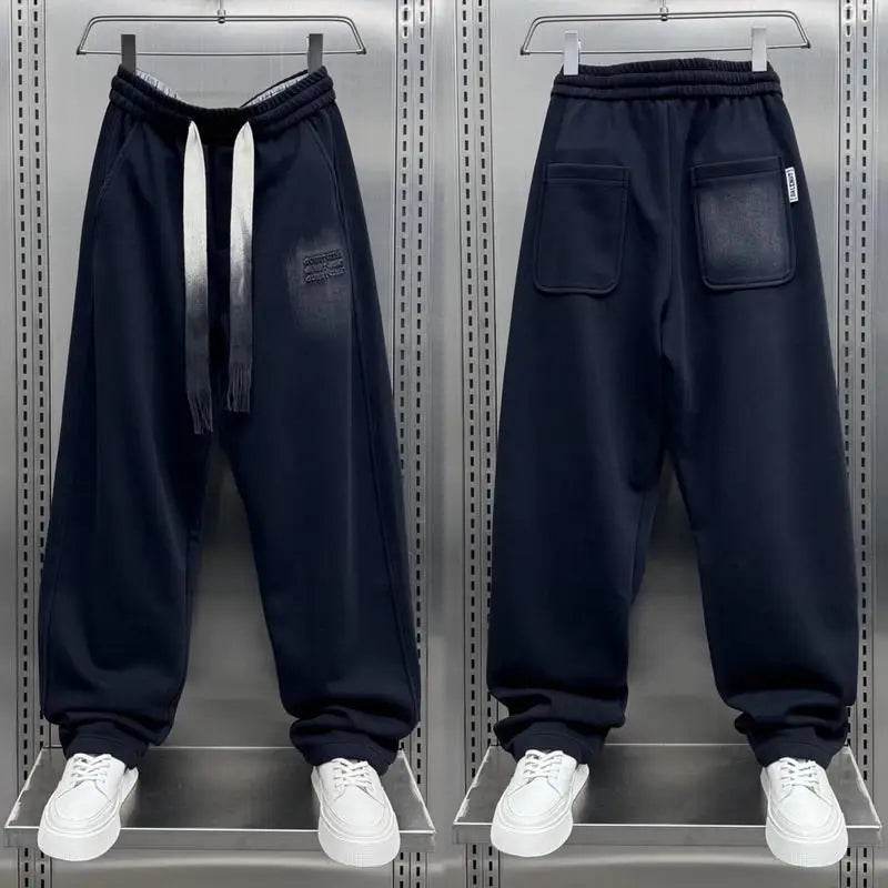 Buy Center Black Casual Straight Pants - Luxury Jogger Sweatpants - Buy Center UK