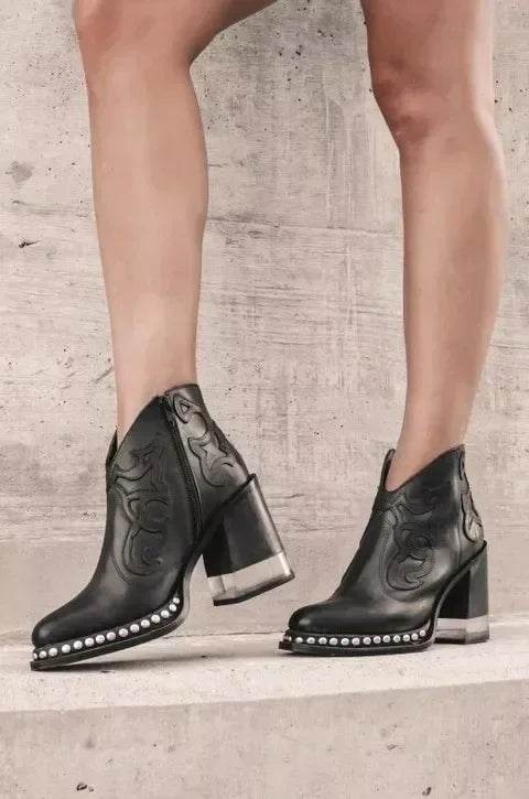 Buy Center Female Ankle Boots - Stylish British Embroidered Design - Buy Center UK
