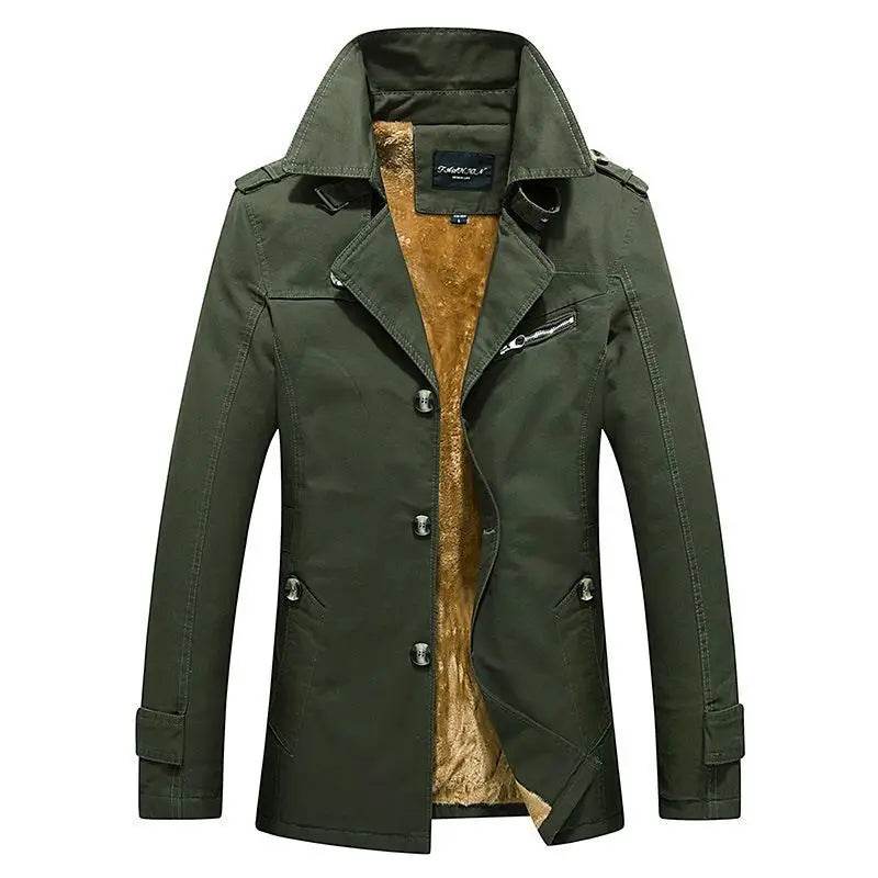 Buy Center Men’s Casual Trench Coat - Slim Fit Winter Jacket - Buy Center UK
