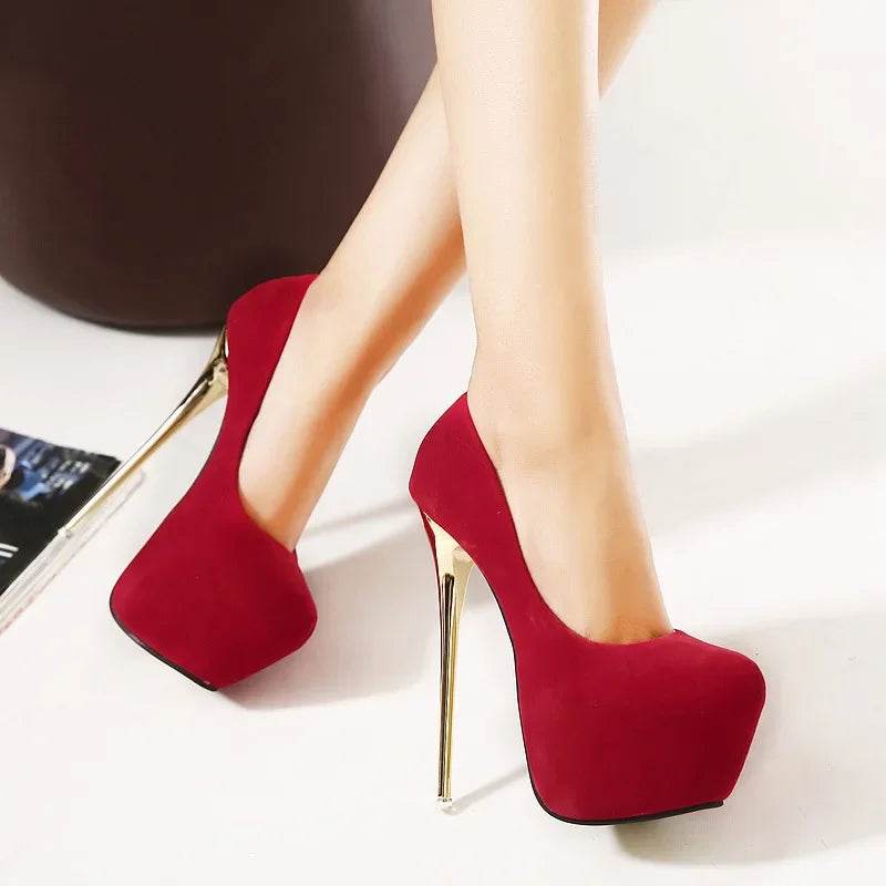 Waterproof Black High Heels - Sexy Summer Shoes for Adults - Buy Center UK