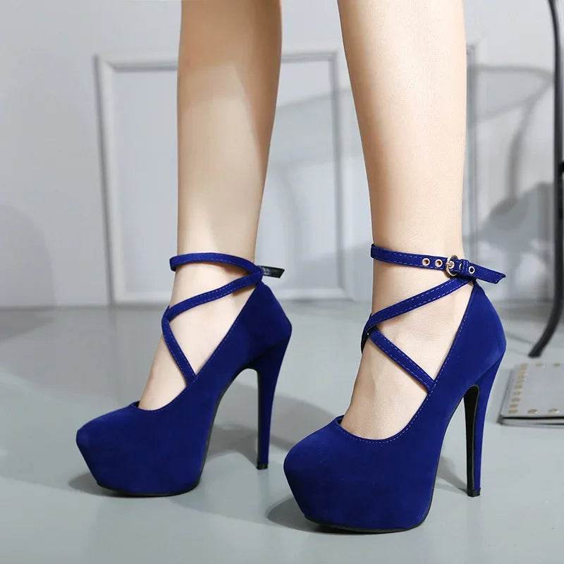 Buy Center Super High Heels for Women - Stylish Waterproof Pumps - Buy Center UK
