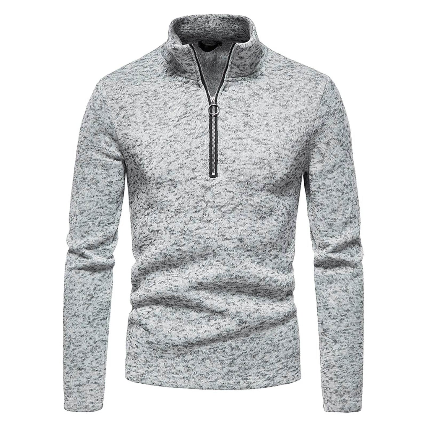 Buy Center Men's Casual Turtleneck Sweater - Warm & Stylish Zipper Design - Buy Center UK