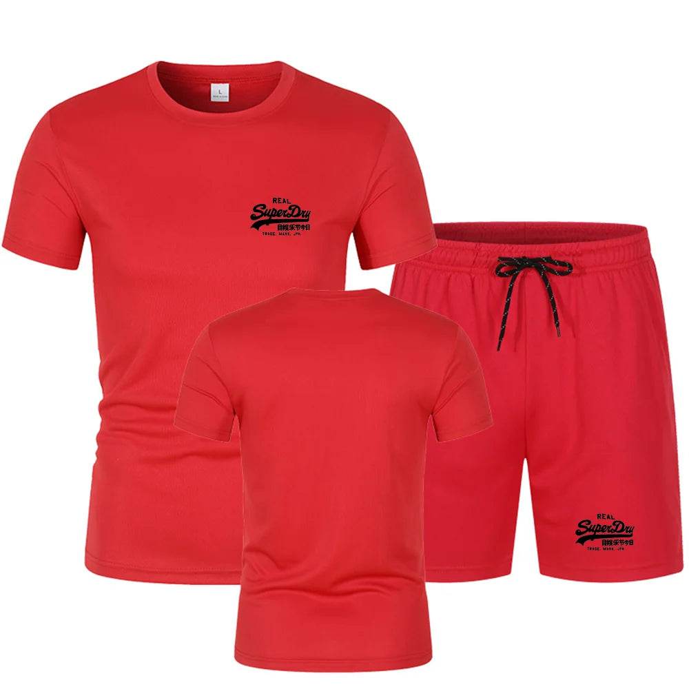 Buy Center Men's Summer Fitness Mesh Suit - Fast Drying & Breathable - Buy Center UK