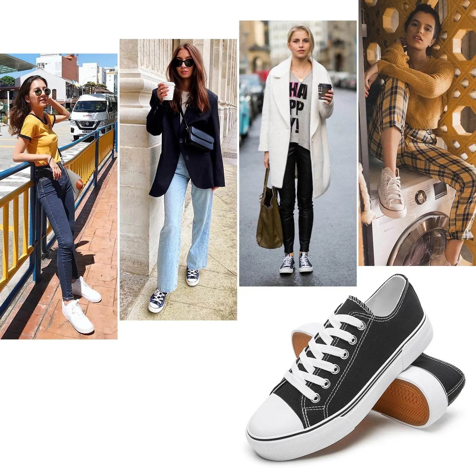 Buy Center Women's Low Top Sneakers - Breathable & Durable Flats - Buy Center UK