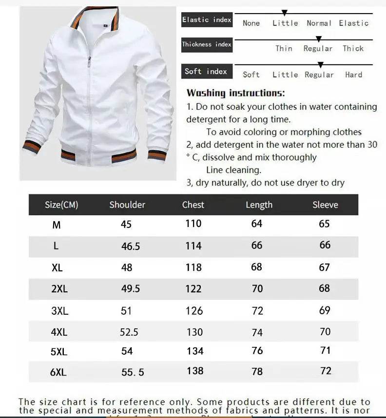 Buy Center Men's Waterproof Windbreaker Jacket - Casual Spring Style - Buy Center UK