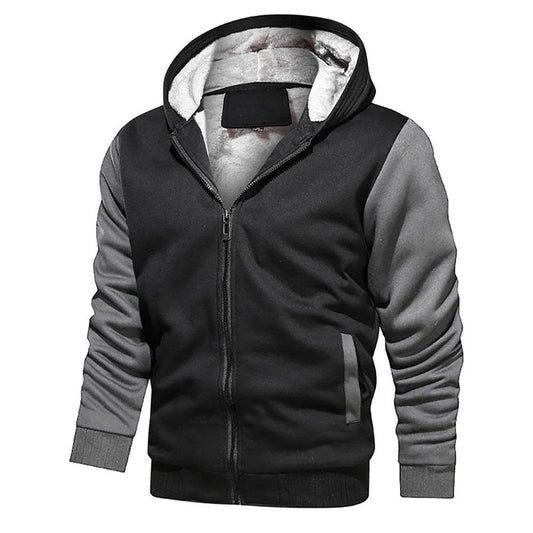 Buy Center Men's Fleece Jacket - Warm Camouflage Hooded Coat - Buy Center UK