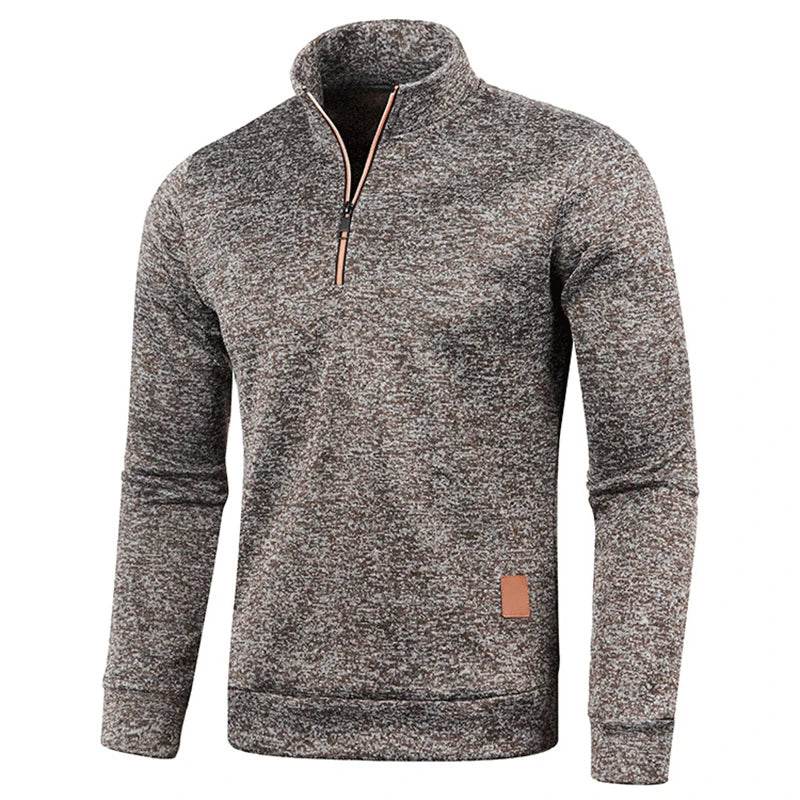 Buy Center Men's Half Zipper Pullover Sweater - Casual Turtleneck Style - Buy Center UK