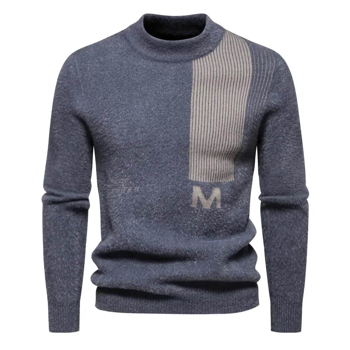 Buy Center Men's Slim Fit Turtleneck Sweater - Trendy Knitted Pullover - Buy Center UK