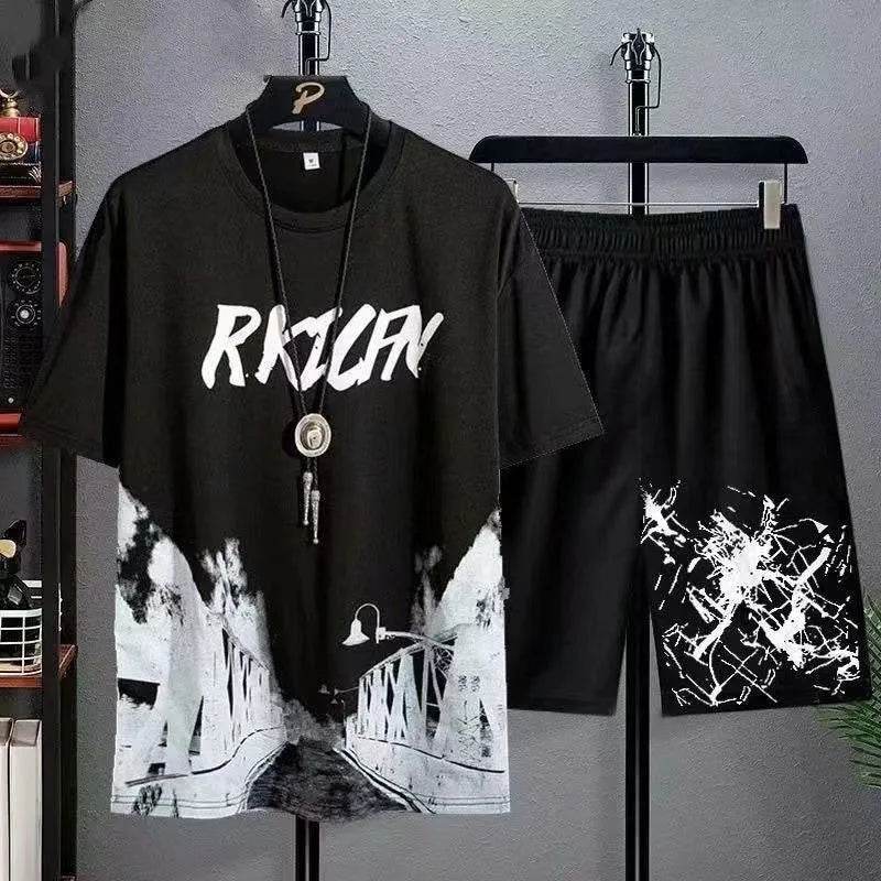 Buy Center Men's Summer Sports Set - Breathable T-Shirt & Shorts - Buy Center UK