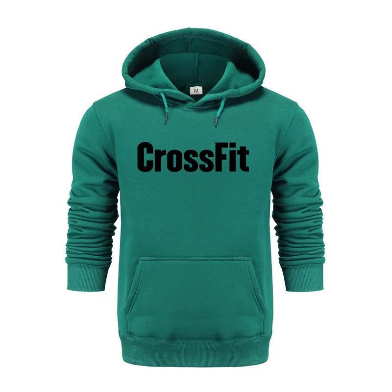 Buy Center Men's CrossFit Sweatshirt - Stylish Black Print Hoodie - Buy Center UK