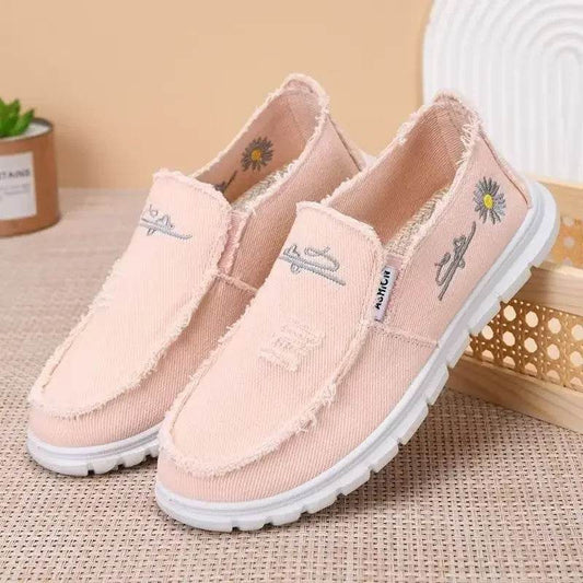 Buy Center Beijing Canvas Shoes - Comfortable Laced Slip-On Sneakers - Buy Center UK