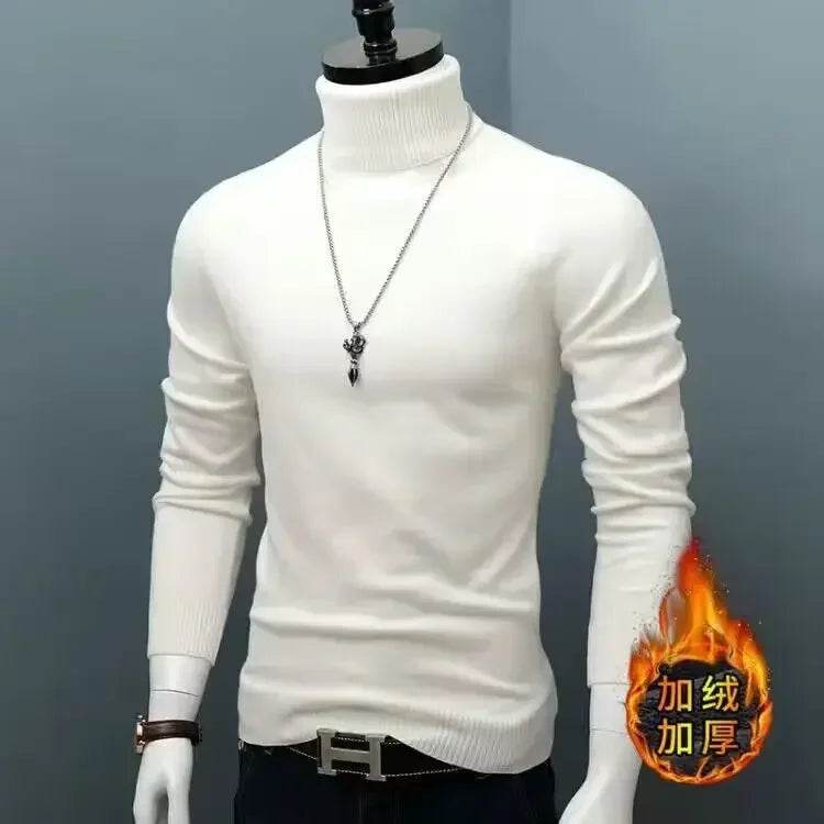 Buy Center Men's Winter Thick Warm Turtleneck Sweater - Slim Fit - Buy Center UK