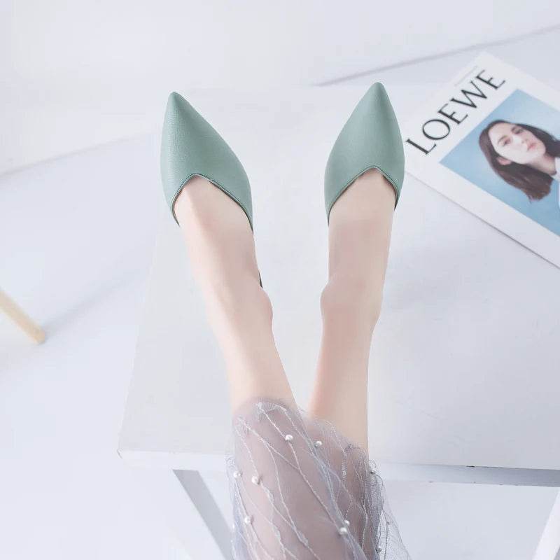 Buy Center Pointed Toe Low Heel Slippers - Luxury Fashion Slides - Buy Center UK