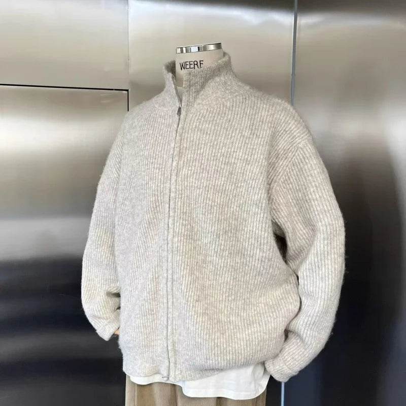 Buy Center Men's Autumn Cardigan - Trendy Korean Knitwear Sweater - Buy Center UK