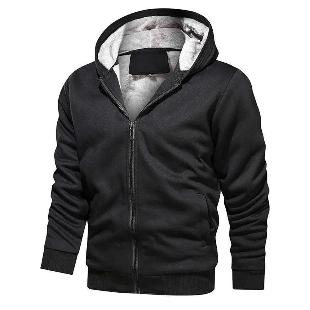 Buy Center Men's Fleece Jacket - Warm Camouflage Hooded Coat - Buy Center UK