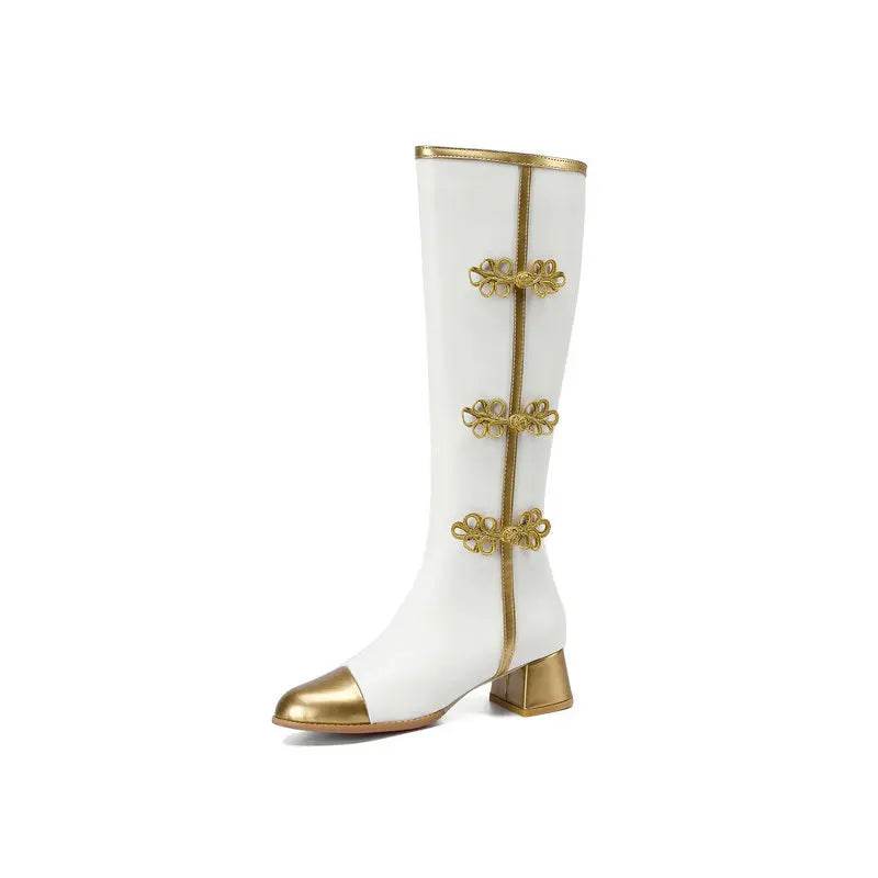 Buy Center Knee High Fashion Boots for Women - Elegant Butterfly Knot - Buy Center UK
