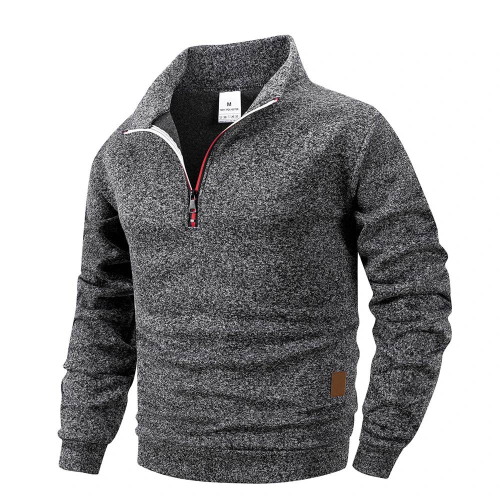Buy Center Men's Half Zipper Sportswear - Stylish Spring Pullover - Buy Center UK