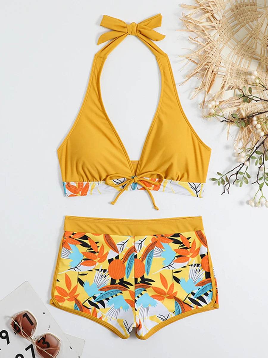 2025 Halter Bikini Set - High Waist Women's Swimsuit for Beach - Buy Center UK