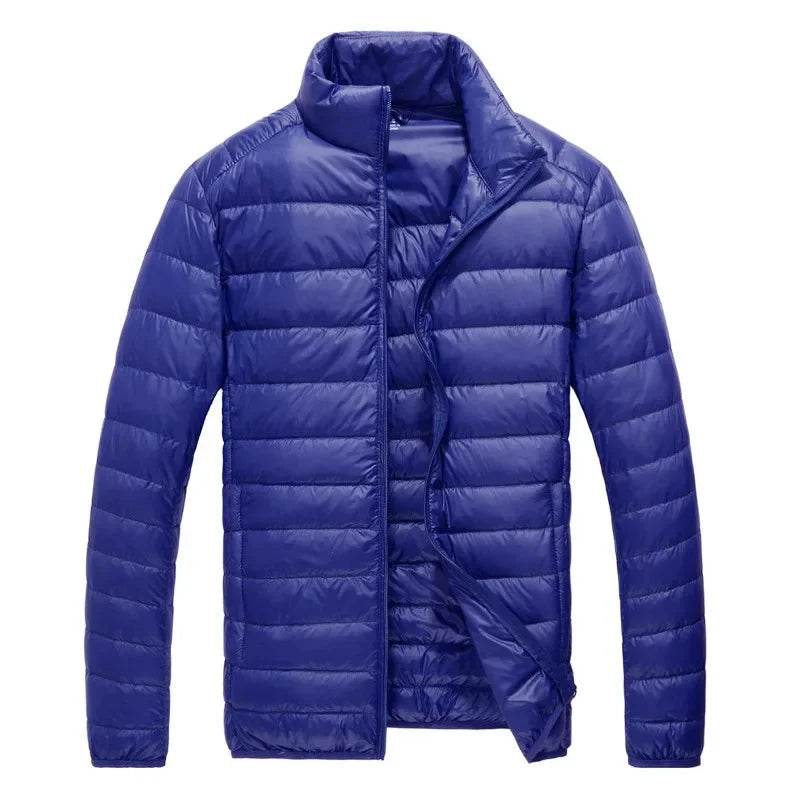 Buy Center Slim Fit Down Jacket - Lightweight Solid Color for Men - Buy Center UK