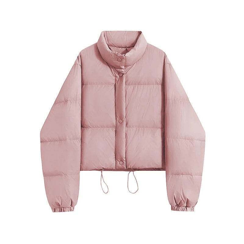 ABRINI Women's Winter Mock Neck Down Coat - Cozy & Stylish Outwear - Buy Center UK