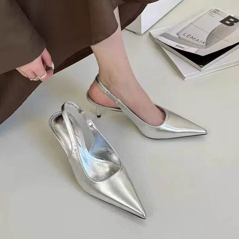 Buy Center Elegant High Heels Pumps - Women’s Slingback Pointed Toe - Buy Center UK