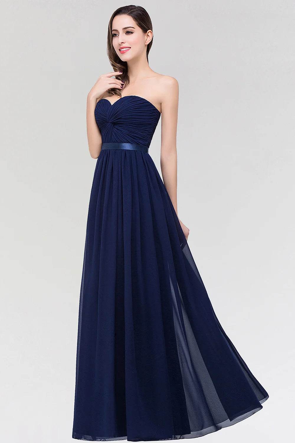 Summer Chiffon Bridesmaid Dresses - Strapless Backless A-Line Style - Buy Center UK