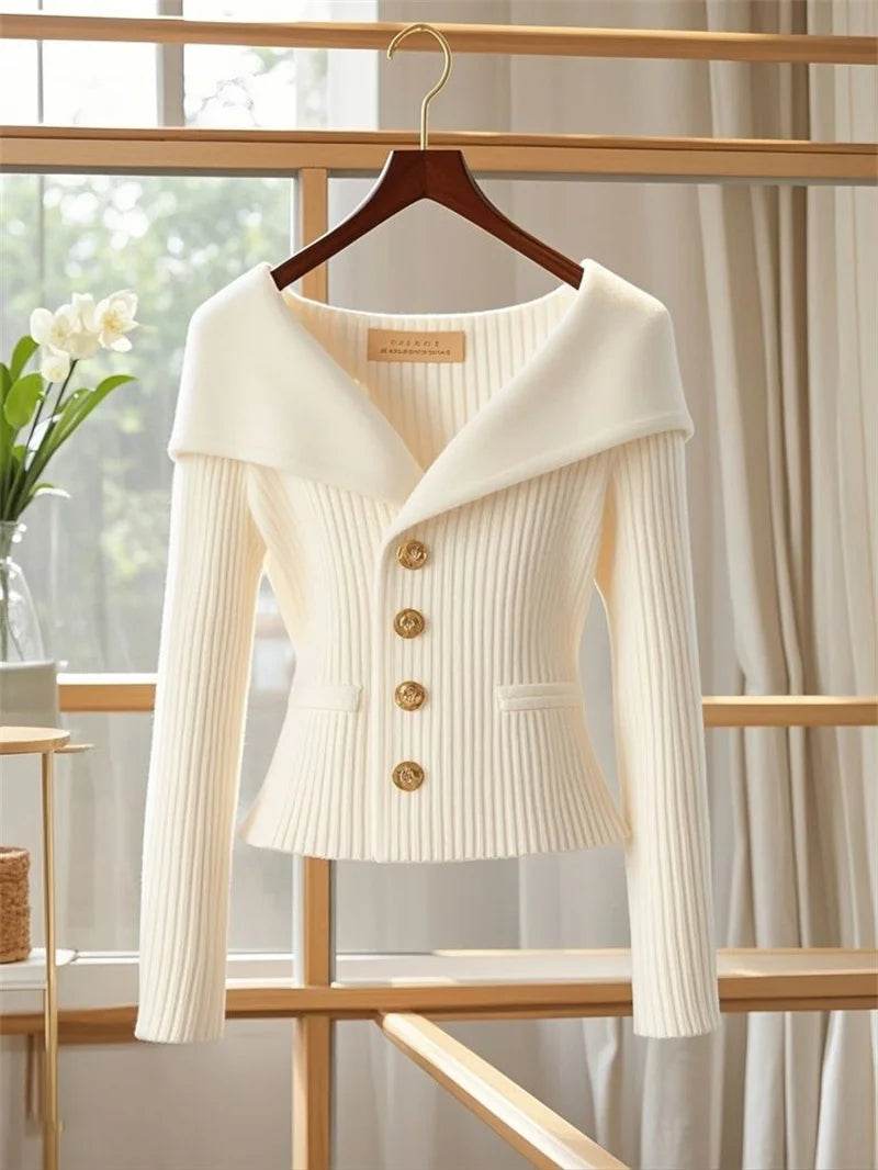 Buy Center Women's Cardigan Sweater - Chic Long Sleeve Knitwear - Buy Center UK