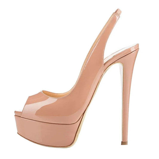 Buy Center 14CM High Heel Sandals - Sexy Open Toe Platform Shoes - Buy Center UK